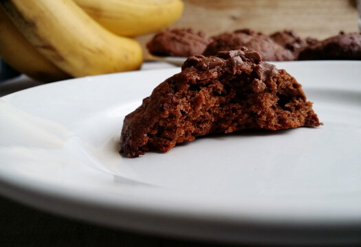 Банановое печенье с шоколадом – мягкое и рассыпчатое