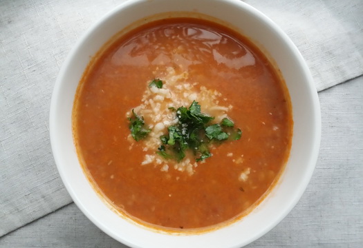 Простой тосканский суп с полбой