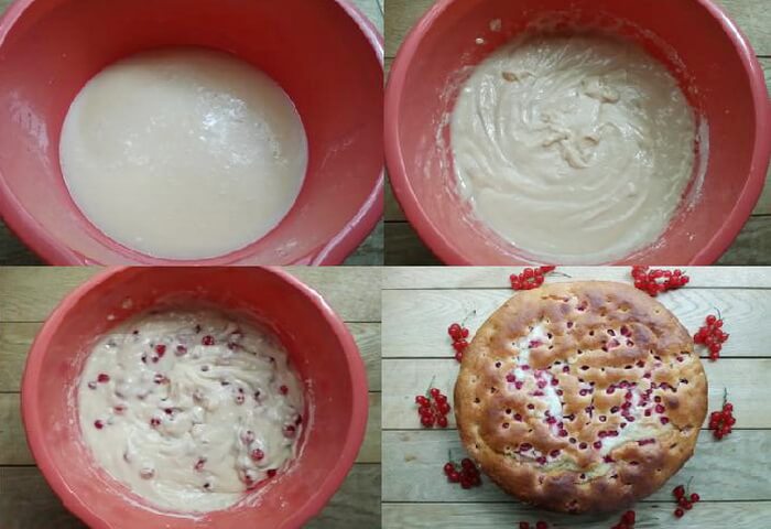 Как приготовить йогуртовый пирог со смородиной