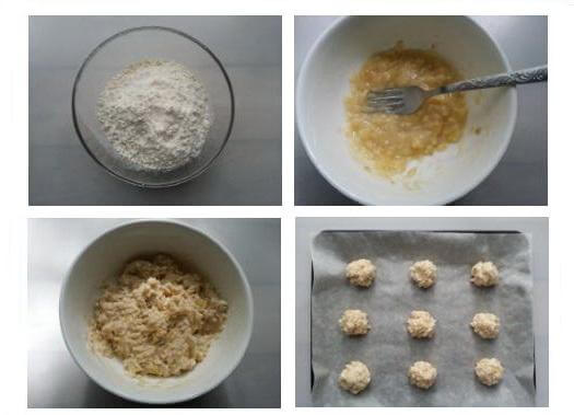 Как приготовить печенье из кокосовой стружки и банана